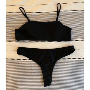 NWT // Black Bralette Bikini